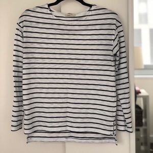 Striped long sleeve tee